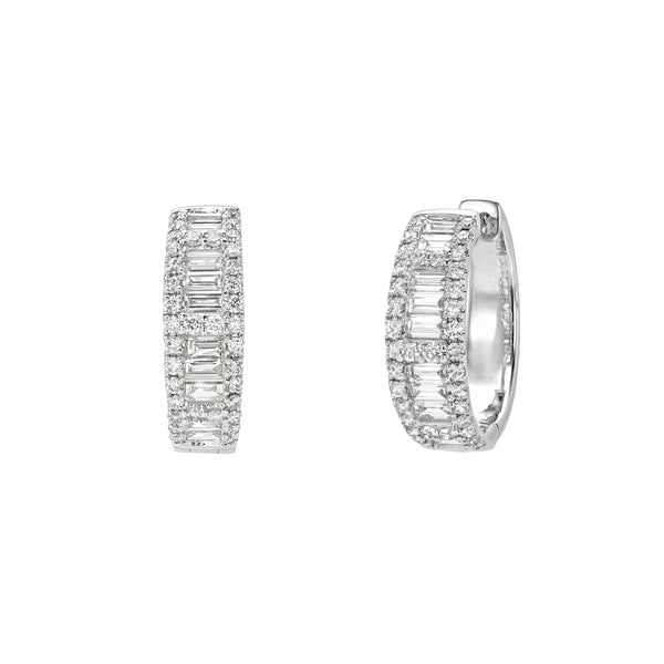 Multi Diamond Huggy Earring