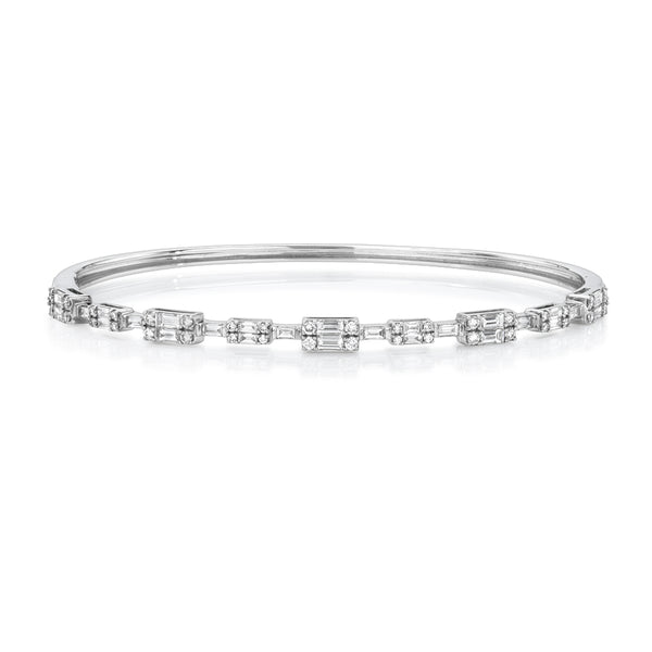 Diamond Baguette Bangle