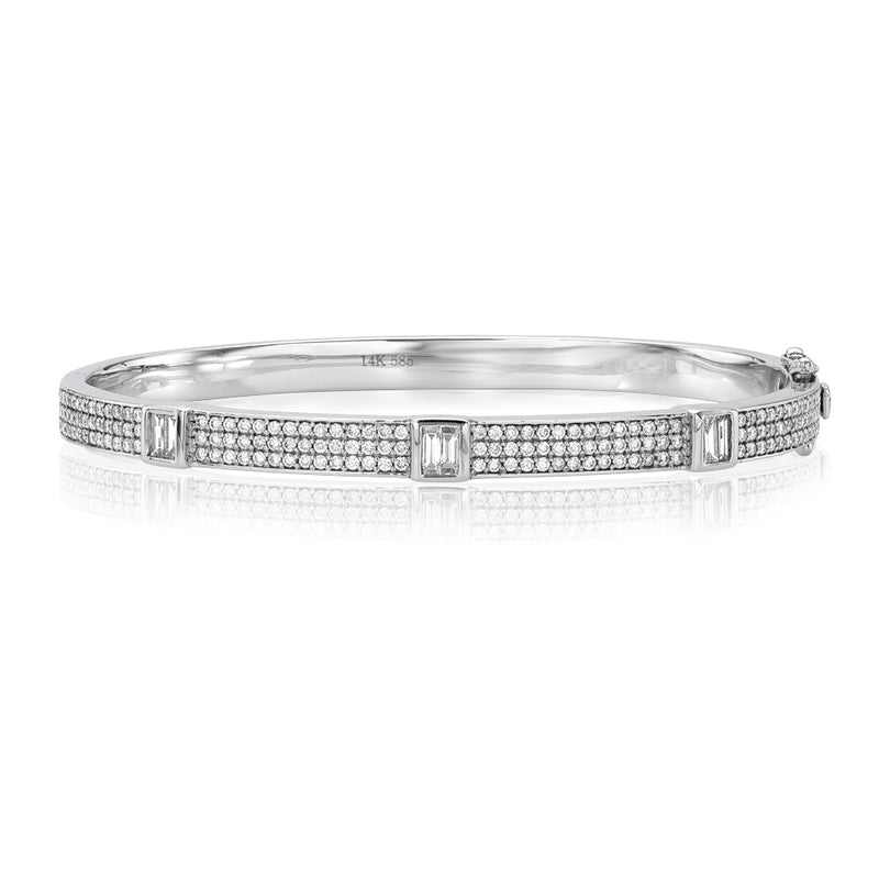 Diamond Pyramid Cube Bangle