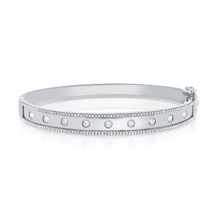 Round Diamond Bangle