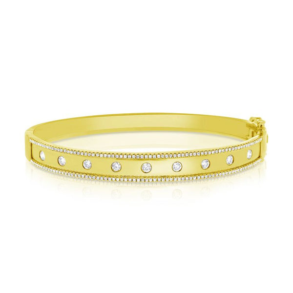 Round Diamond Bangle