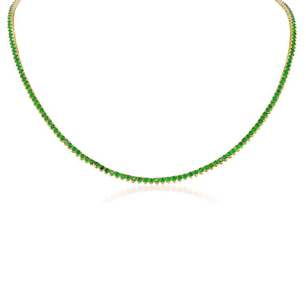 Emerald Tennis Necklace