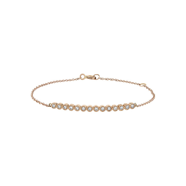 Diamond Bezel Chain Bracelet