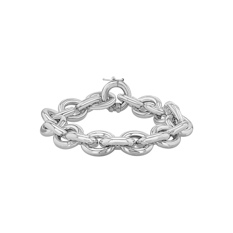 Silver Chunky Link Bracelet