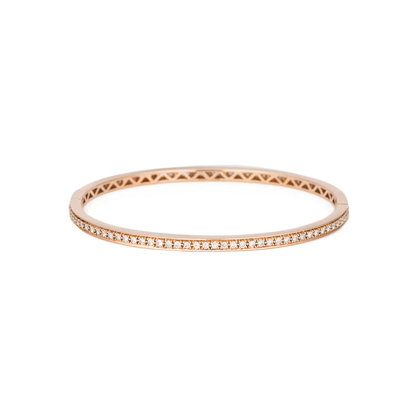 Yellow Gold Diamond Eternity Bangle