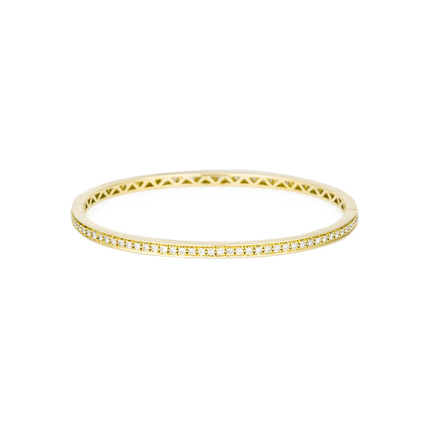 Yellow Gold Diamond Eternity Bangle