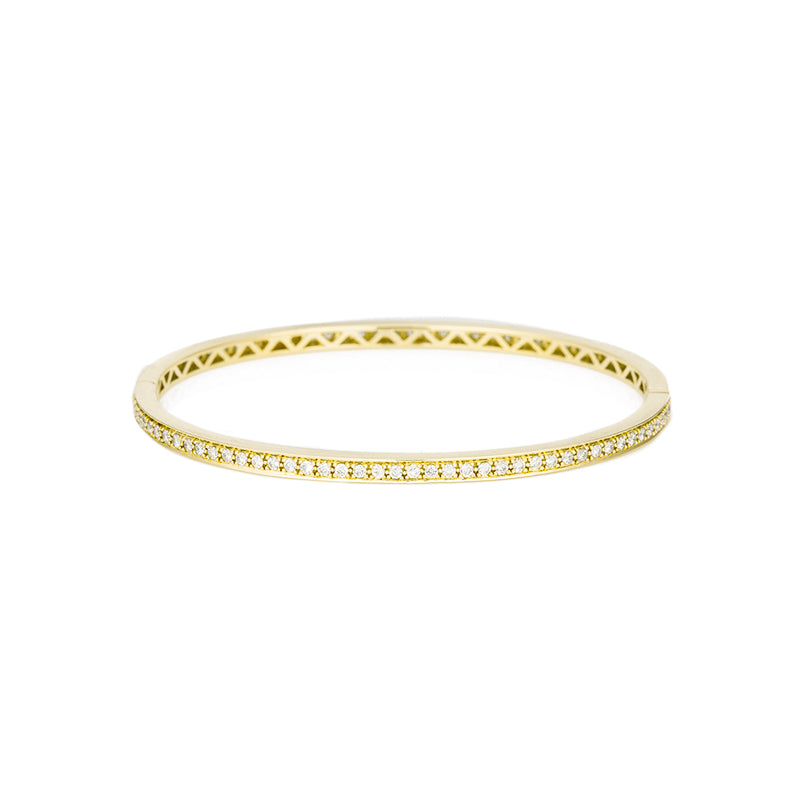 Yellow Gold Diamond Eternity Bangle