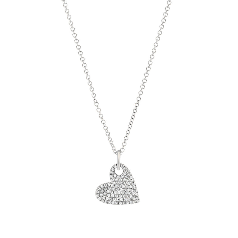 Diamond Mini Heart Pendant Necklace