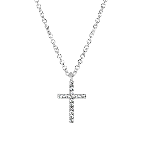 Diamond Cross Pendant Necklace