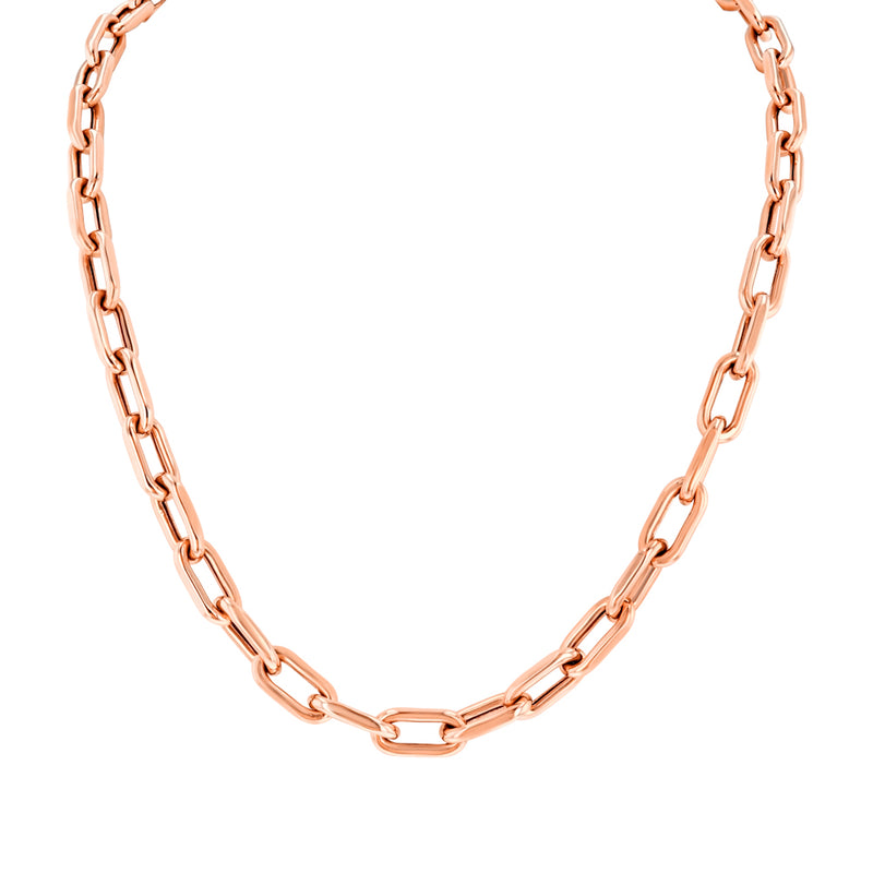 Rose Gold Chain Link Necklace